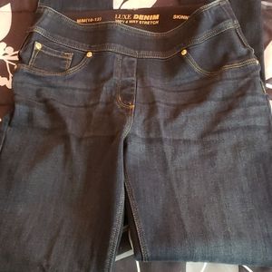 Luxe Denim 360 4 way stretch skinny 10-12